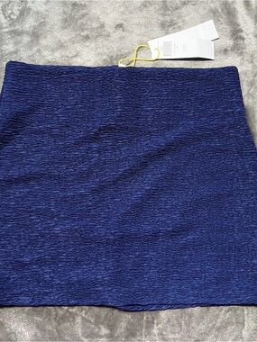 BCBGeneration Textured Mini Skirt in Deep Blue